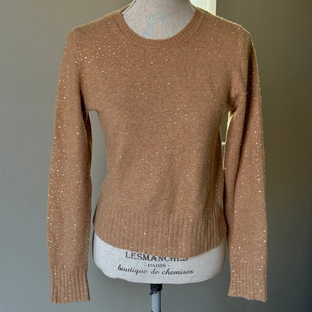 J. CREW Rhinestone Wool-Blend Trendy Color Sweater - Size Small